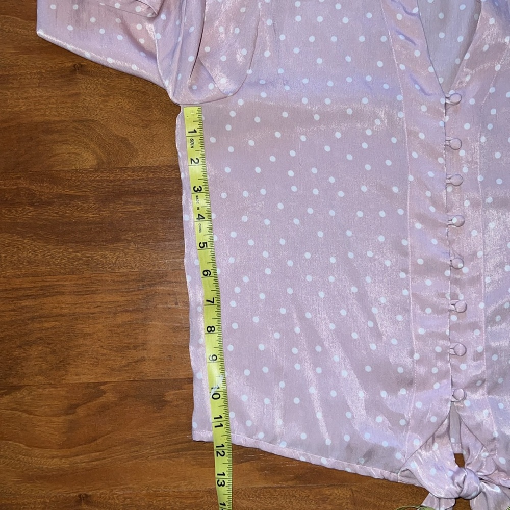 Elodie pink top with white polka dots Nordstrom - Picture 7 of 9